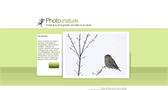 Desktop Screenshot of photo-nature.be